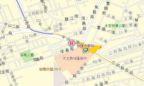 蘆洲中山路郵局電子地圖