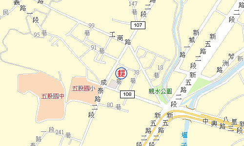 五股中興路郵局電子地圖