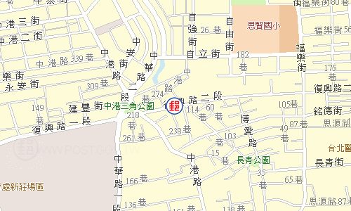 新莊中港郵局電子地圖
