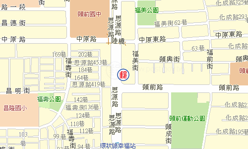 新莊思源路郵局電子地圖