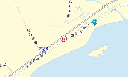 頭城大溪港郵局電子地圖
