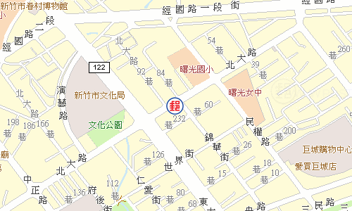 新竹武昌街郵局電子地圖