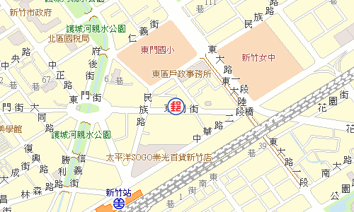 新竹東門郵局電子地圖