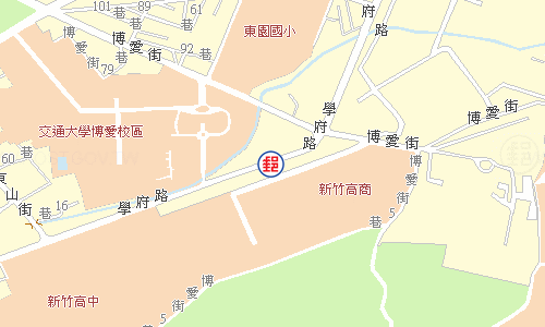 新竹學府路郵局電子地圖
