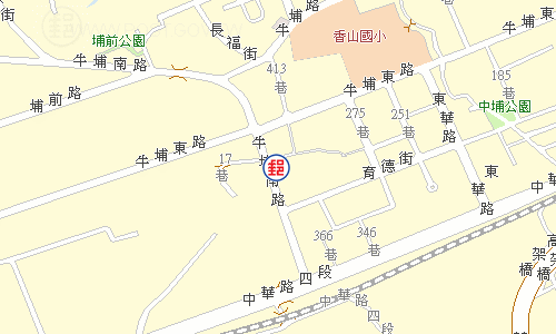 新竹牛埔郵局電子地圖