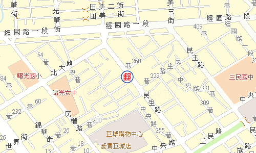 新竹民生路郵局電子地圖