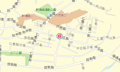 新埔郵局電子地圖