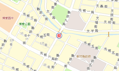 竹北光明郵局電子地圖