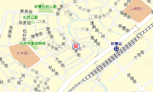 新豐山崎郵局電子地圖