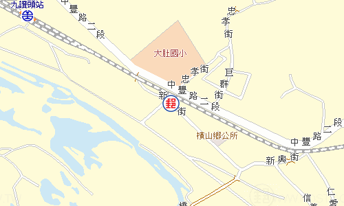 橫山郵局電子地圖