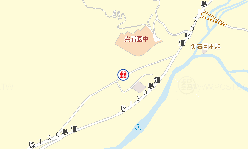 尖石郵局電子地圖