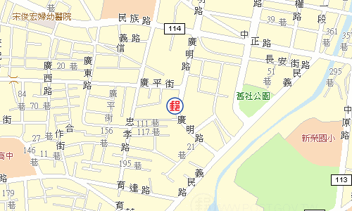 平鎮廣明郵局電子地圖