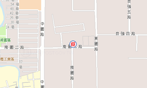 中壢南園郵局電子地圖