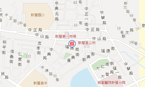 新屋郵局電子地圖