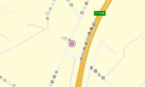 龍潭高原郵局電子地圖
