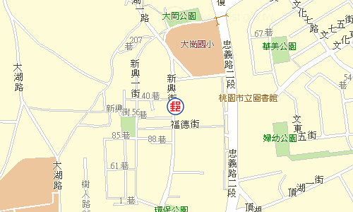 龜山大崗郵局電子地圖