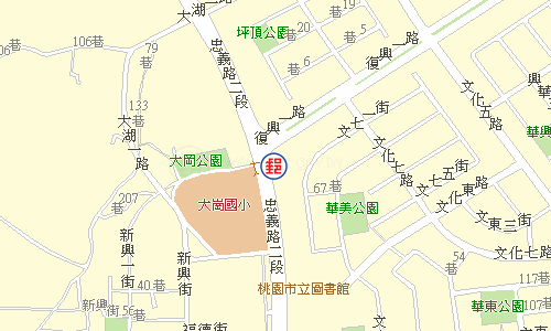 龜山大崗郵局電子地圖