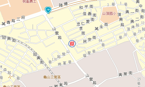 龜山民安街郵局電子地圖