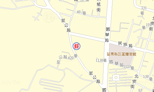 苗栗文山郵局電子地圖