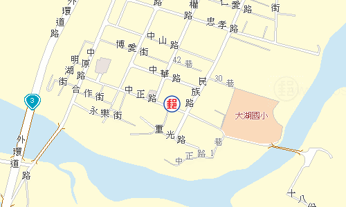 大湖郵局電子地圖