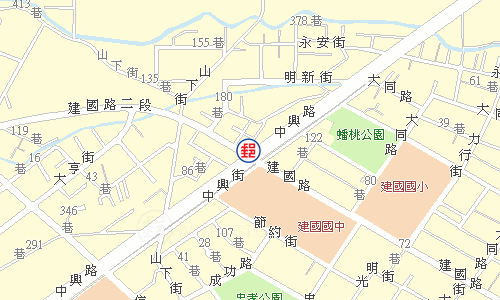 頭份蟠桃郵局電子地圖