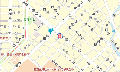 臺中中正路郵局電子地圖