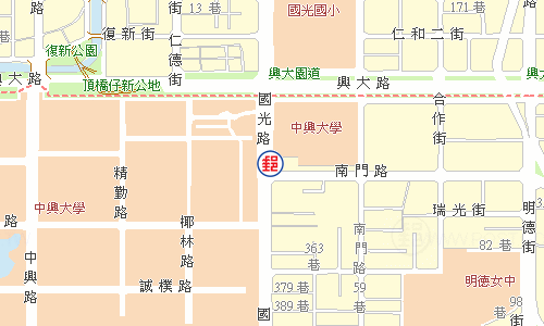臺中國光路郵局電子地圖