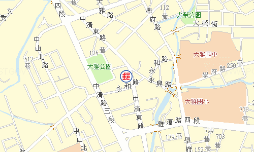 大雅郵局電子地圖