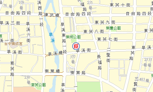 臺中旱溪郵局電子地圖