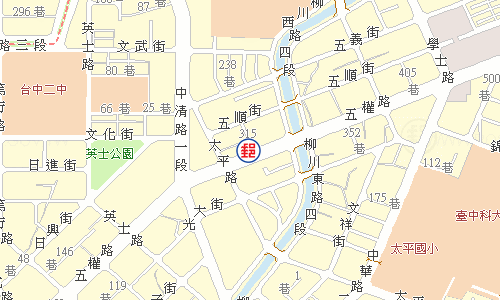 Taichung Wuquan Road Post Office emap