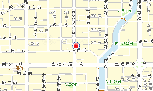 臺中東興路郵局電子地圖