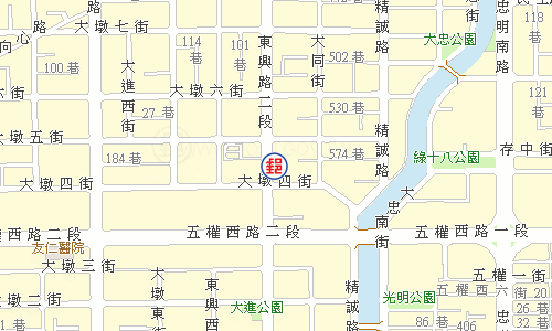 Taichung Dongxing Road Post Office emap