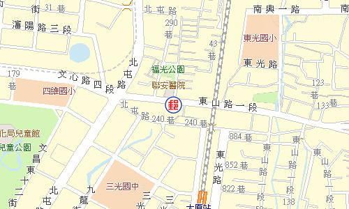 臺中大坑口郵局電子地圖