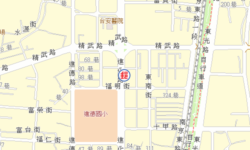 臺中進化路郵局電子地圖