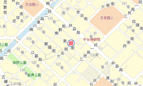 臺中大全街郵局電子地圖