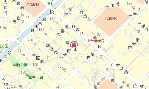 Taichung Daquan Street Post Office emap