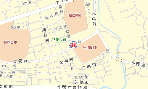 烏日明道郵局電子地圖