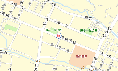 臺中永安郵局電子地圖