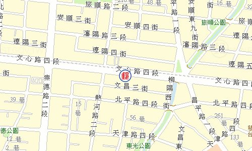 臺中文心路郵局電子地圖