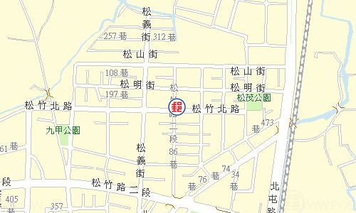 臺中松竹郵局電子地圖