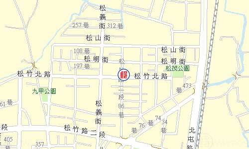 Taichung Songzhu Post Office emap