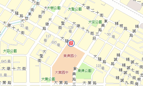 臺中大隆路郵局電子地圖