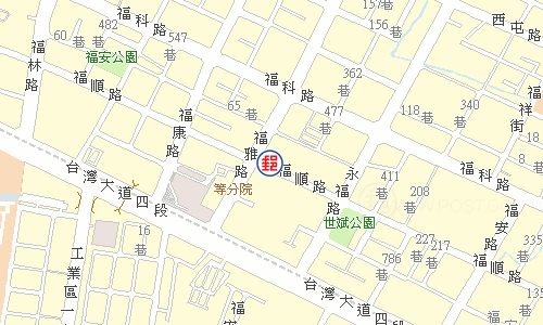 Taichung Fu-an Post Office emap