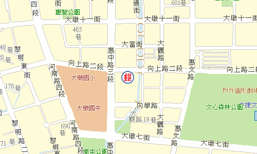 臺中向上郵局電子地圖