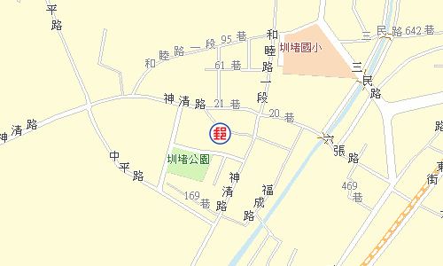 神岡圳堵郵局電子地圖