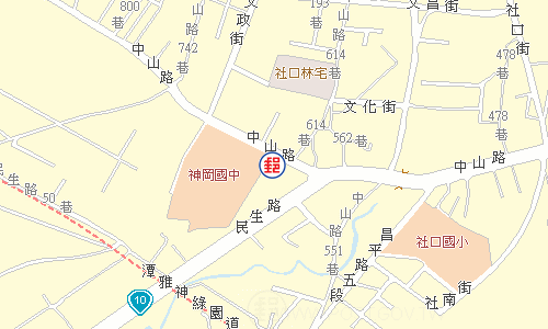 神岡社口郵局電子地圖