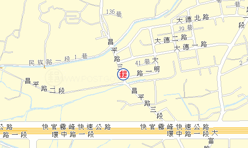 潭子東寶郵局電子地圖