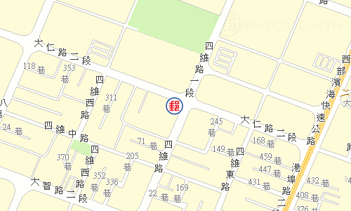 臺中港郵局電子地圖