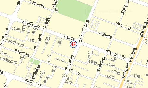 臺中港郵局電子地圖