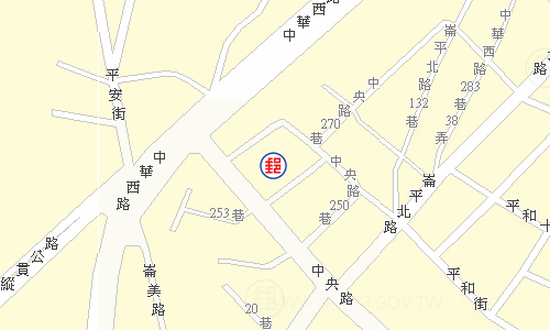 Changhua Zhongyang Rd. Post Office emap